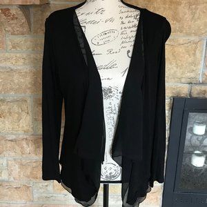 Kohls Apt. 9 Black Open Cardigan